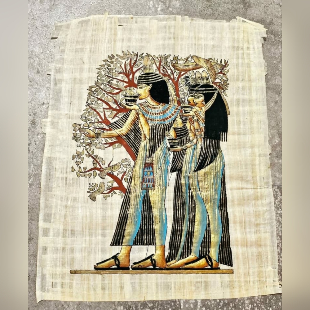 Vintage Egyptian Papyrus Wall Art